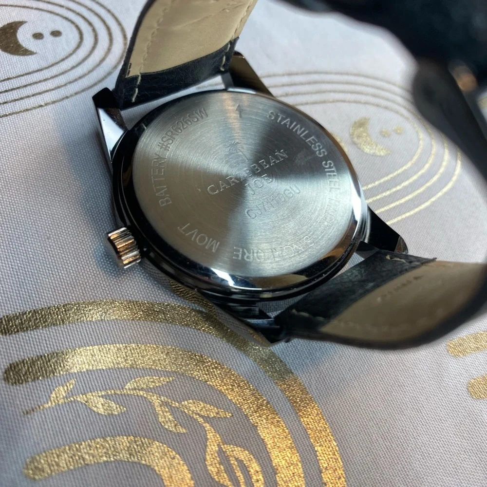 Caribbean Joe Beige and Black Chronograph Watch